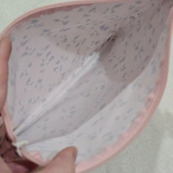 Kate Spade New York Pink Floral Zipper Pouch โ 11x8โ Polyester Travel Clutch - Picture 6 of 6